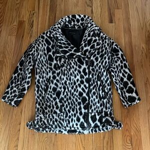 Animal print coat